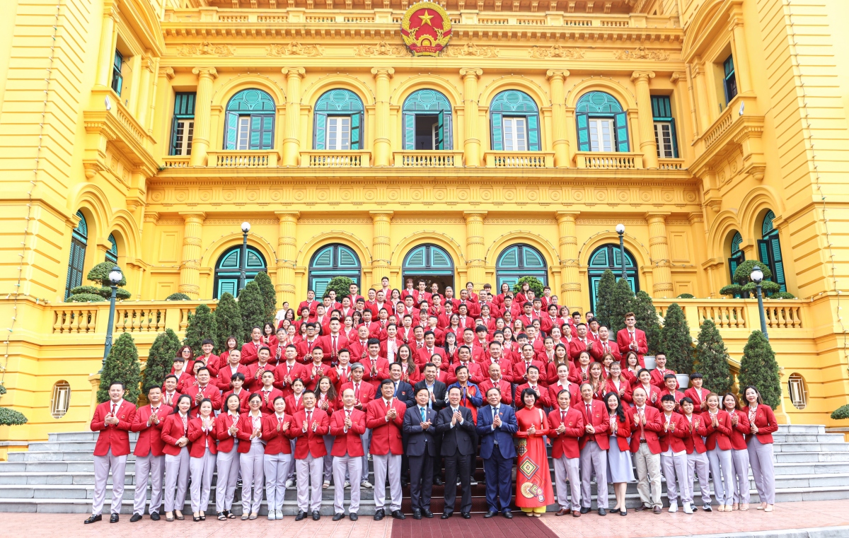 chủ tịch nước trao huân chương cho các vĐv, hlv tiêu biểu tại sea games 32 hình ảnh 6 Chủ tịch nước trao huân chương cho các VĐV, HLV tiêu biểu tại SEA Games 32