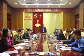 Thường trực Tỉnh ủy làm việc với Ủy ban Kiểm tra Tỉnh ủy về nhiệm vụ năm 2023