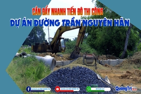 Cần đẩy nhanh tiến độ thi công dự án đường Trần Nguyên Hãn