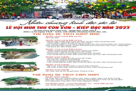 Nhiều chương trình đặc sắc tại Lễ hội mùa thu Côn Sơn - Kiếp Bạc năm nay