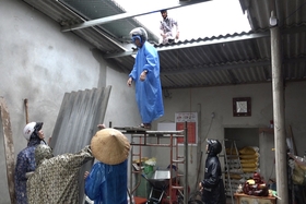 Mưa lớn kèm theo dông sét khiến một người tử vong và nhiều đoạn đường ở TP. Đông Hà bị ngập