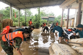 Phát huy tốt “4 tại chỗ” trong phòng, chống thiên tai, tìm kiếm cứu nạn
