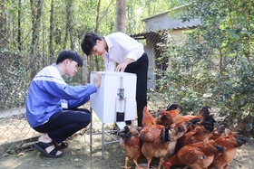 Từ chuông báo giờ tiết học đến máy cho gà ăn tự động