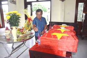 Đội 584 quy tập 3 hài cốt liệt sĩ tại xã Hải Chánh