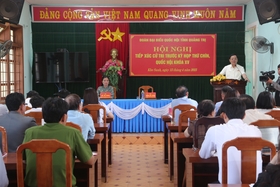 Tiếp xúc cử tri trước kỳ họp thứ 9, Quốc hội khóa XV