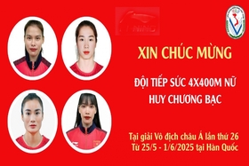 Điền kinh Việt Nam lỡ cơ hội ba lần liên tiếp giành HCV giải vô địch châu Á