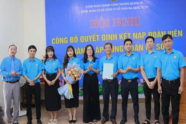 Thành lập công đoàn cơ sở Công ty Cổ phần Bia quốc tế TTC