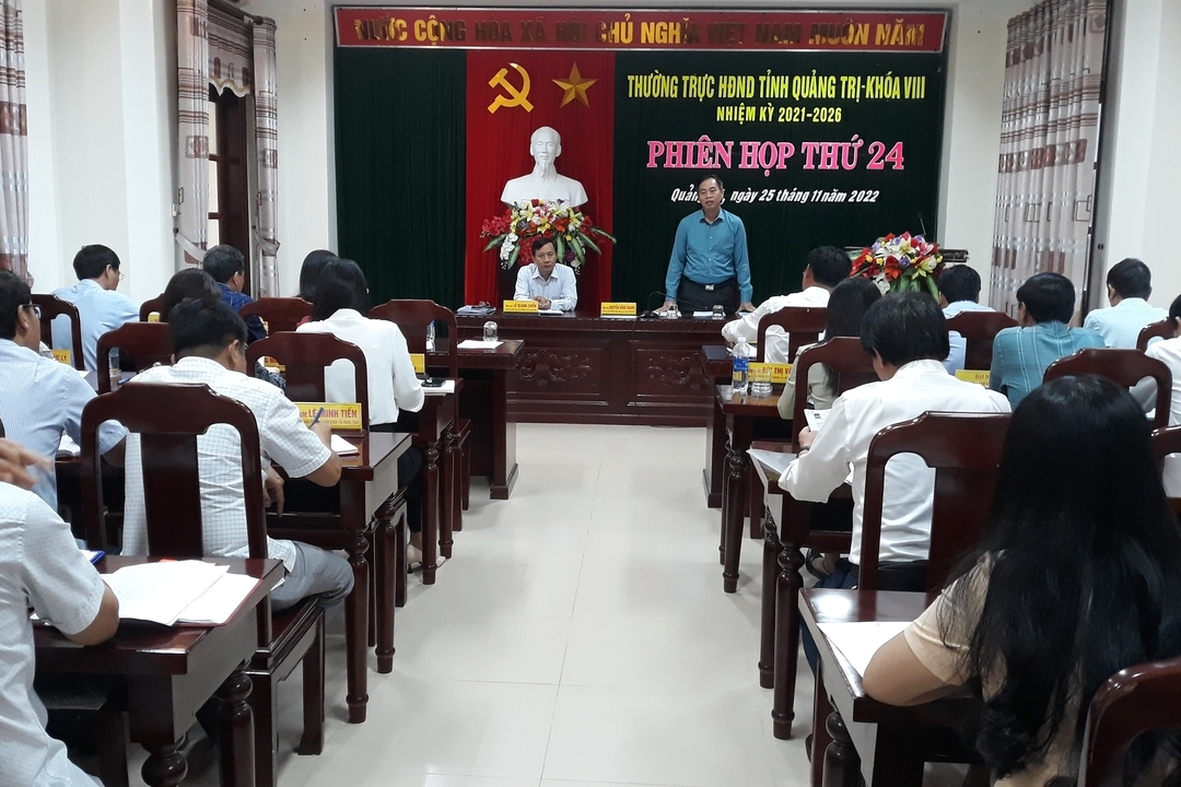 Thường trực HĐND tỉnh họp phiên thứ 24