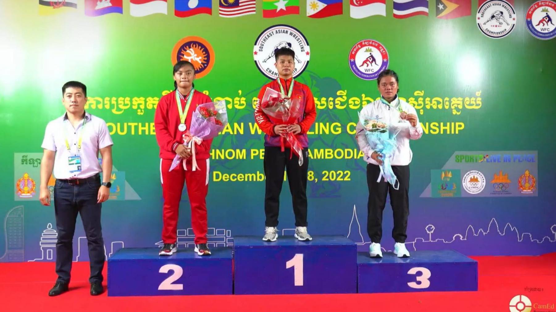 VĐV Võ Thị Kim Chi xuất sắc giành 1 Huy chương Vàng giải Vật vô địch Đông Nam Á 2022