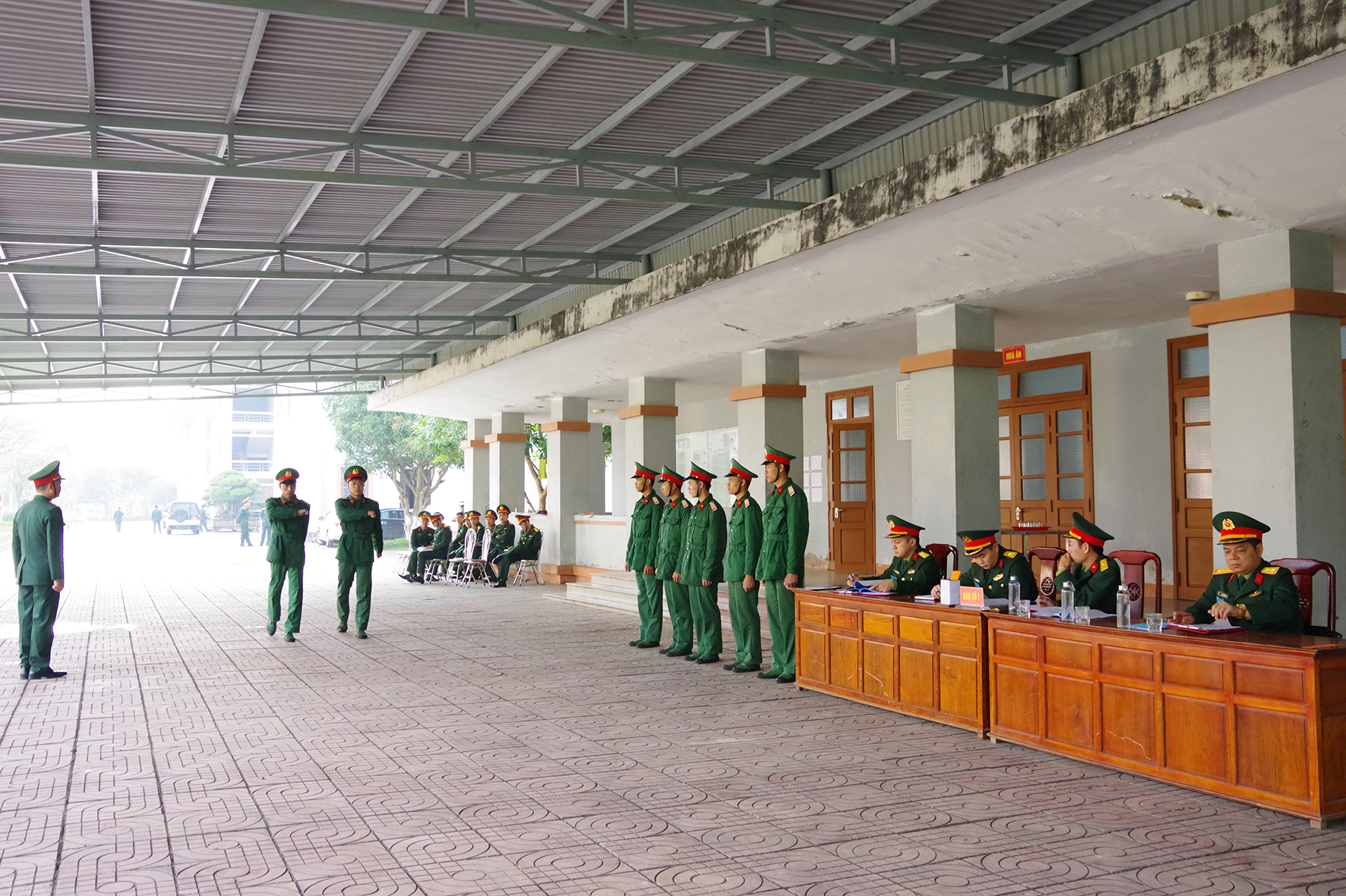 Bộ CHQS tỉnh: Thao giảng điều lệnh đội ngũ, chính trị cho cán bộ huấn luyện