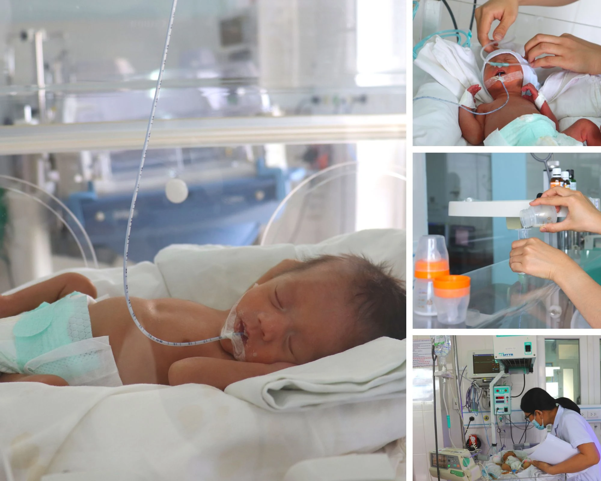 Cha mẹ “đỡ đầu” của những em bé trong lồng ấp