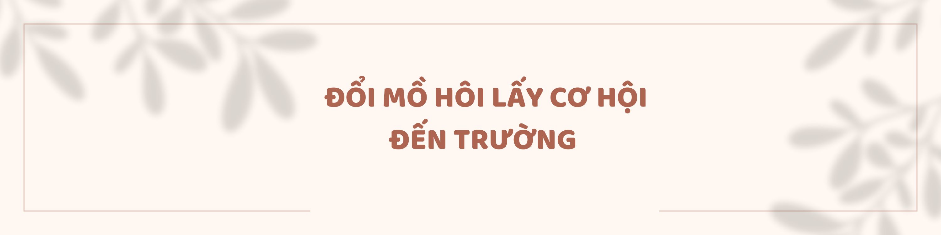Mở lối cho chính mình
