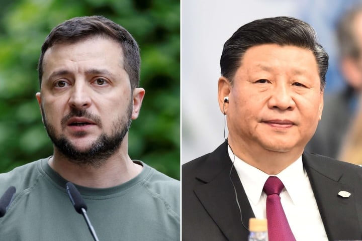 Chủ tịch Trung Quốc Tập Cận Bình điện đàm Tổng thống Ukraine V. Zelensky