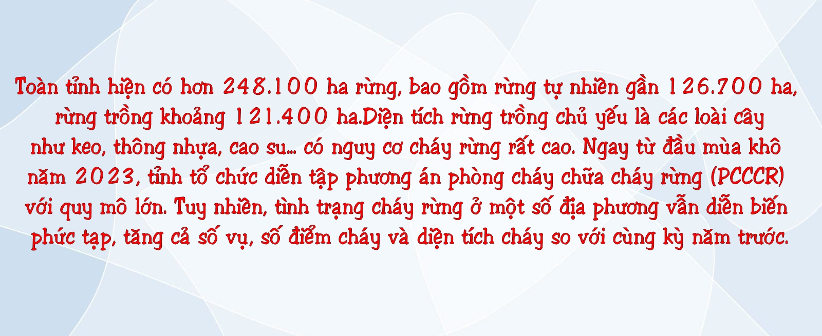 Gian nan canh lửa, giữ rừng. Bài 1: Trồng được rừng thì phải giữ được rừng