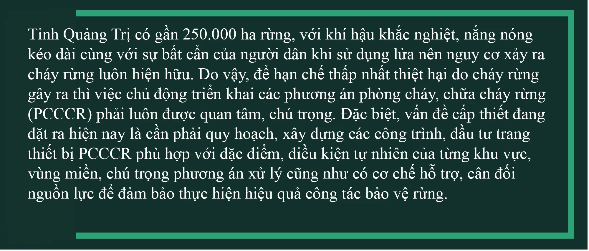 Gian nan canh lửa, giữ rừng. Bài 3: Tăng cường nguồn lực đầu tư để bảo vệ rừng hiệu quả