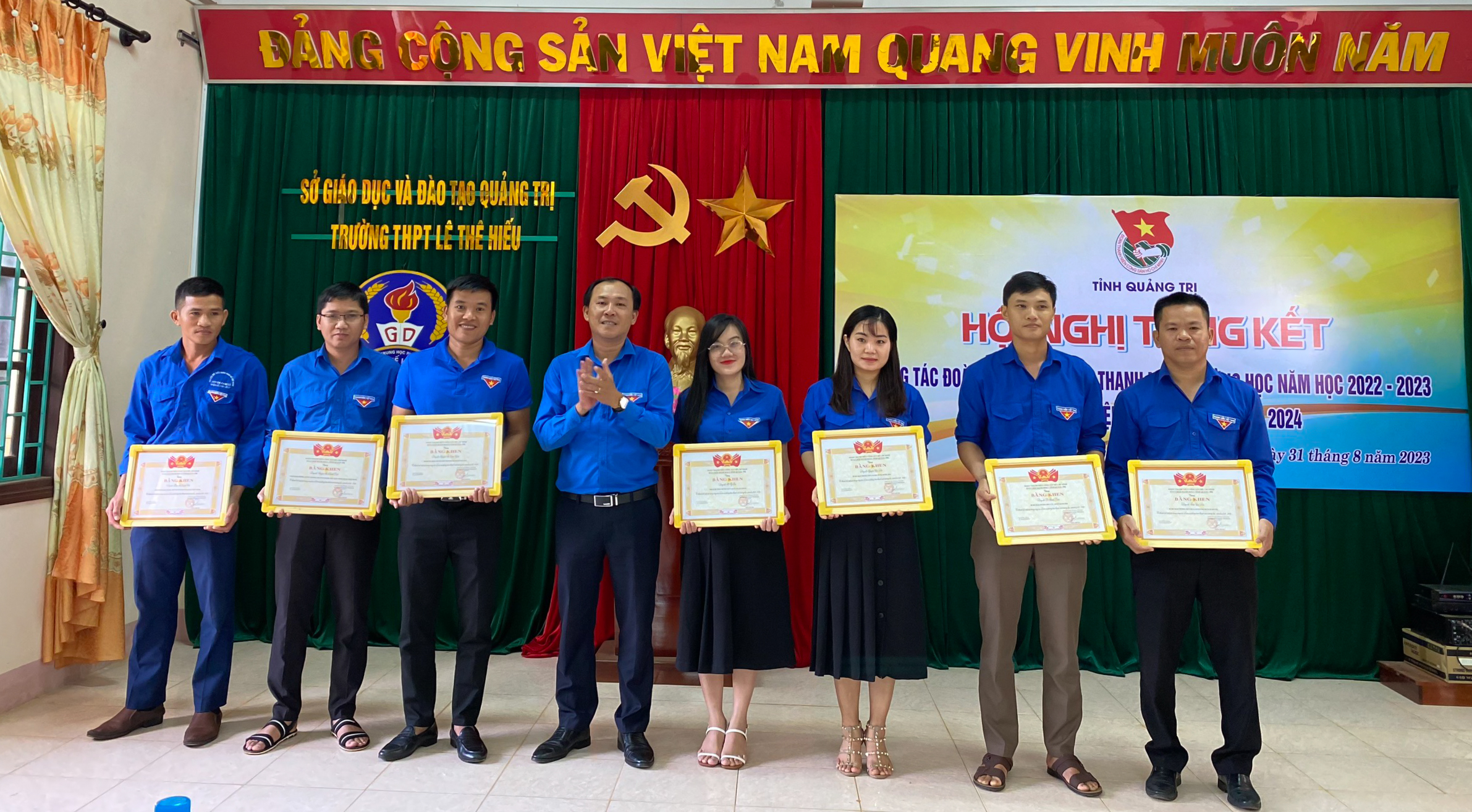 Triển khai chương trình công tác đoàn và phong trào thanh niên trường học năm học 2023 - 2024