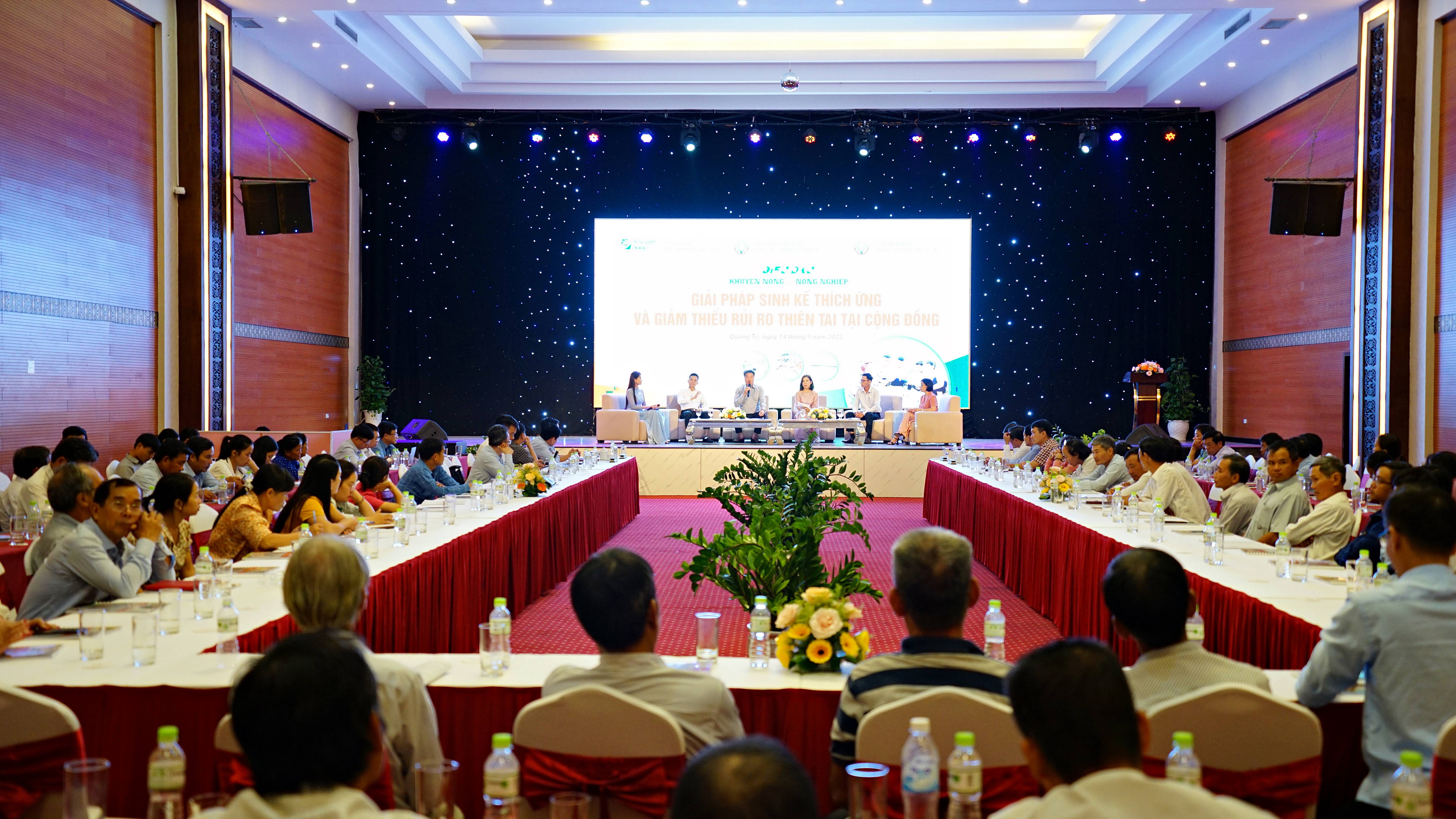 Diễn đàn Khuyến nông @ Nông nghiệp giải pháp sinh kế thích ứng và giảm thiểu rủi ro thiên tai tại cộng đồng