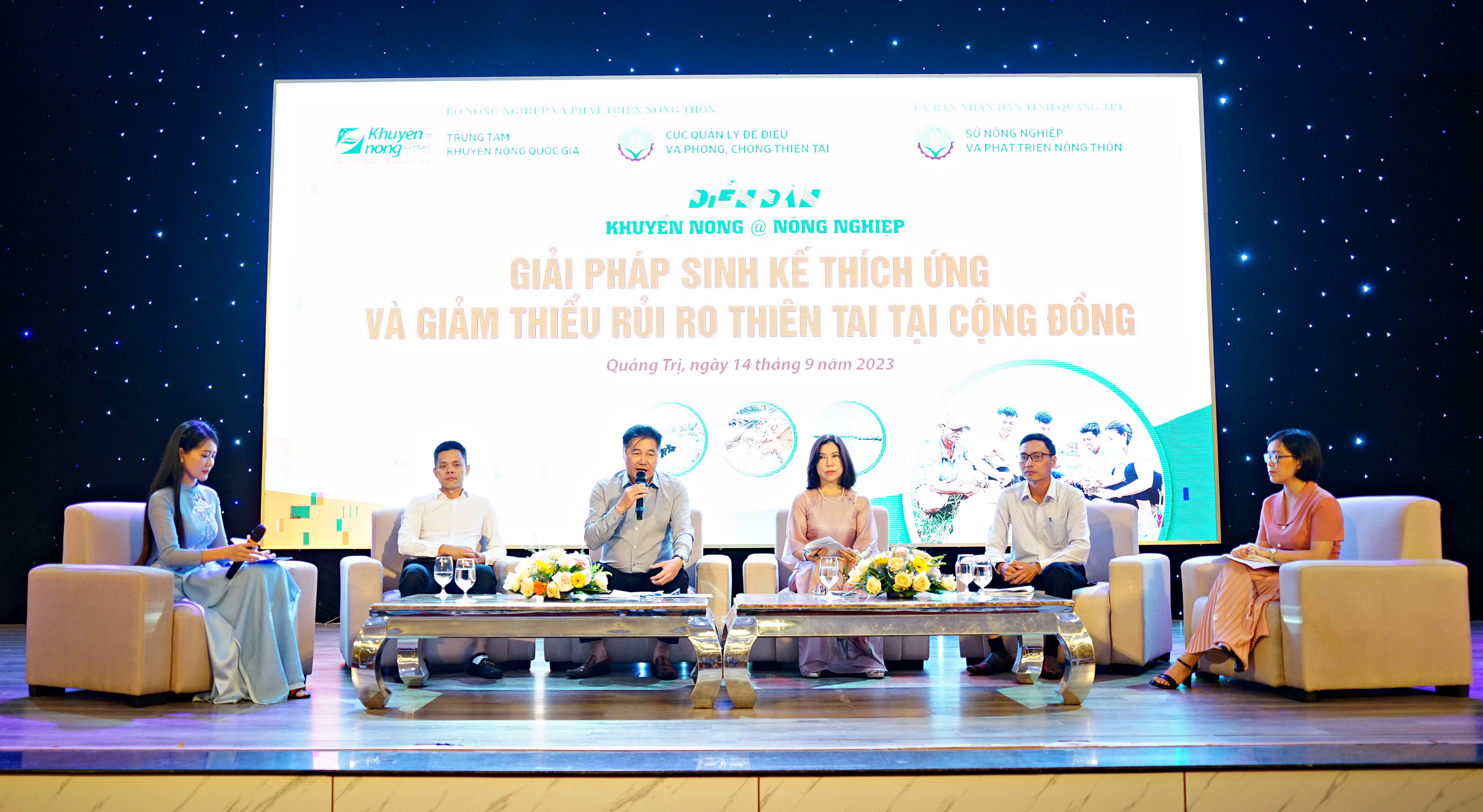 Diễn đàn Khuyến nông @ Nông nghiệp giải pháp sinh kế thích ứng và giảm thiểu rủi ro thiên tai tại cộng đồng