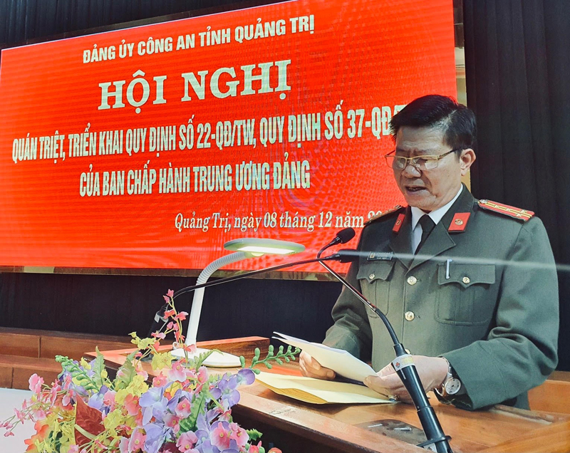 Thực hiện tốt nhiệm vụ kiểm tra, giám sát, thi hành kỷ luật của Đảng góp phần nâng cao chất lượng công tác xây dựng Đảng, xây dựng lực lượng Công an tỉnh Quảng Trị