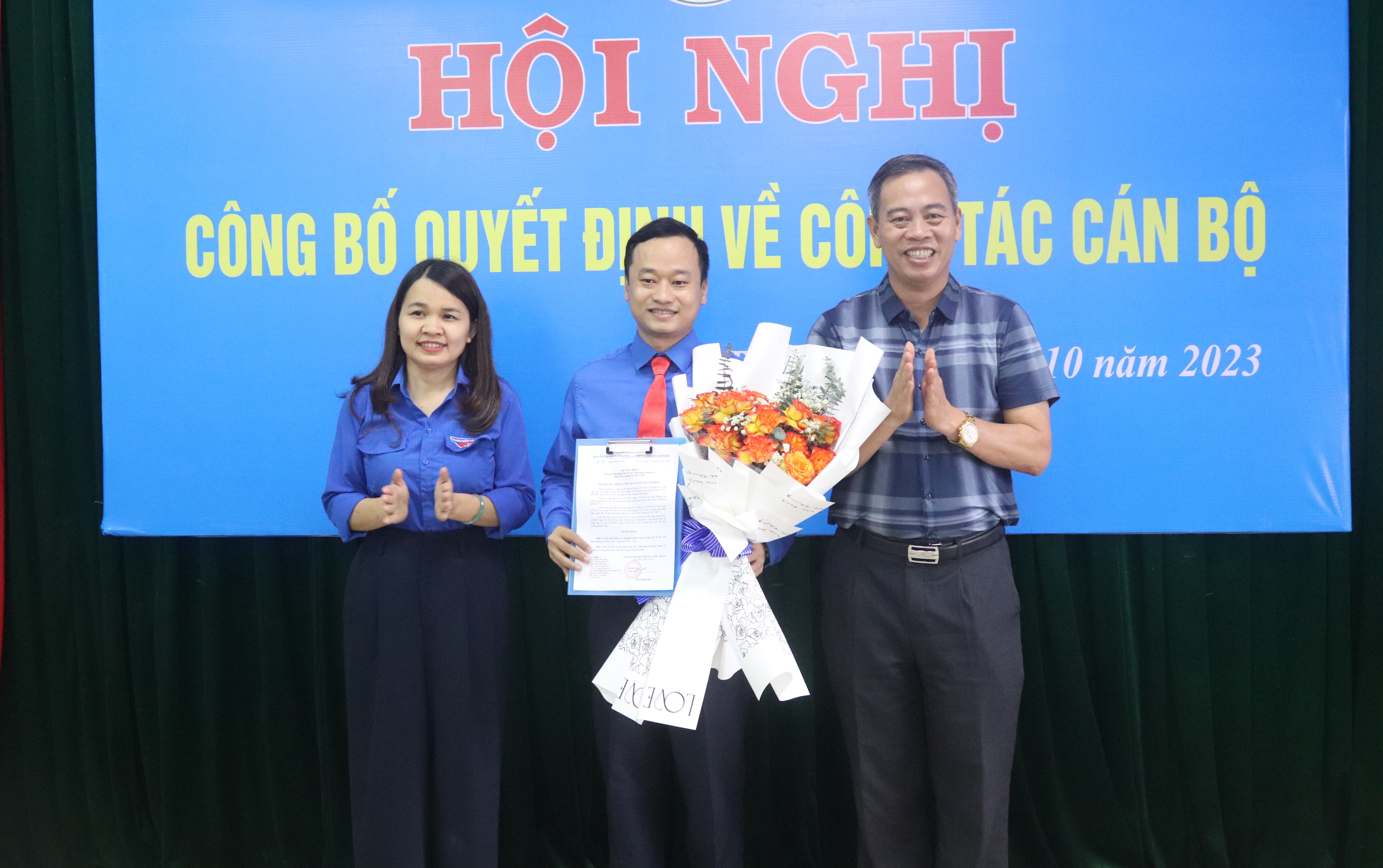 Công bố Quyết định công nhận chức danh Phó Bí thư Tỉnh đoàn khóa XIII, nhiệm kỳ 2022 - 2027