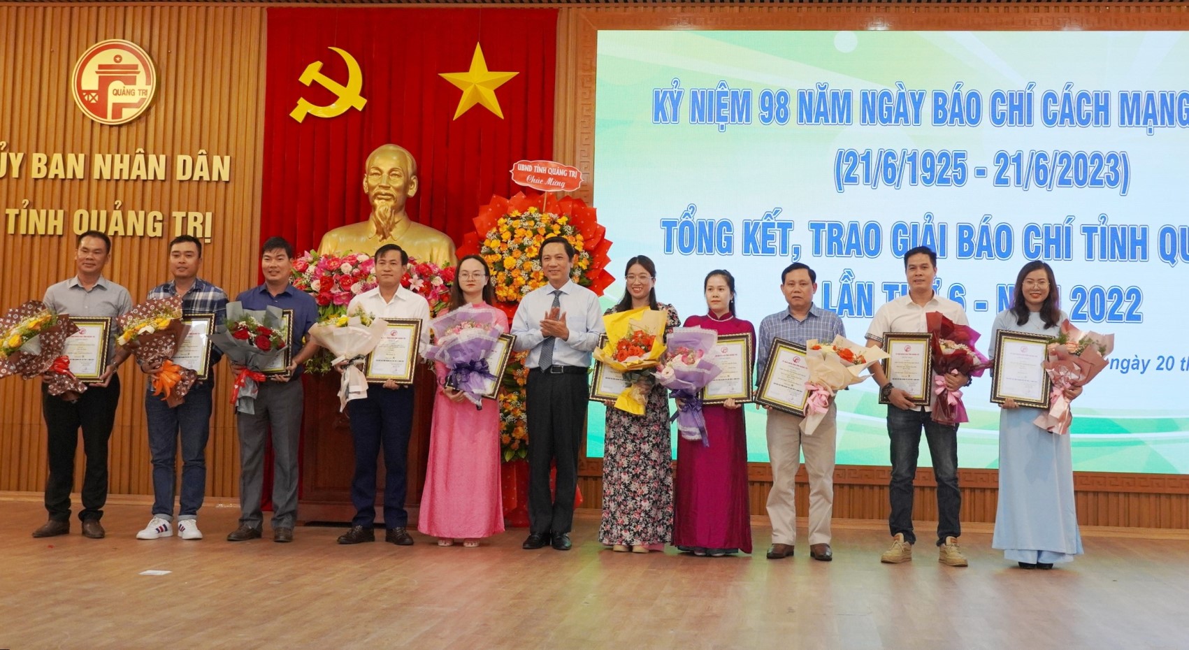 Giải Báo chí tỉnh Quảng Trị được trao vào dịp ngày Báo chí cách mạng Việt Nam 21/6 hằng năm