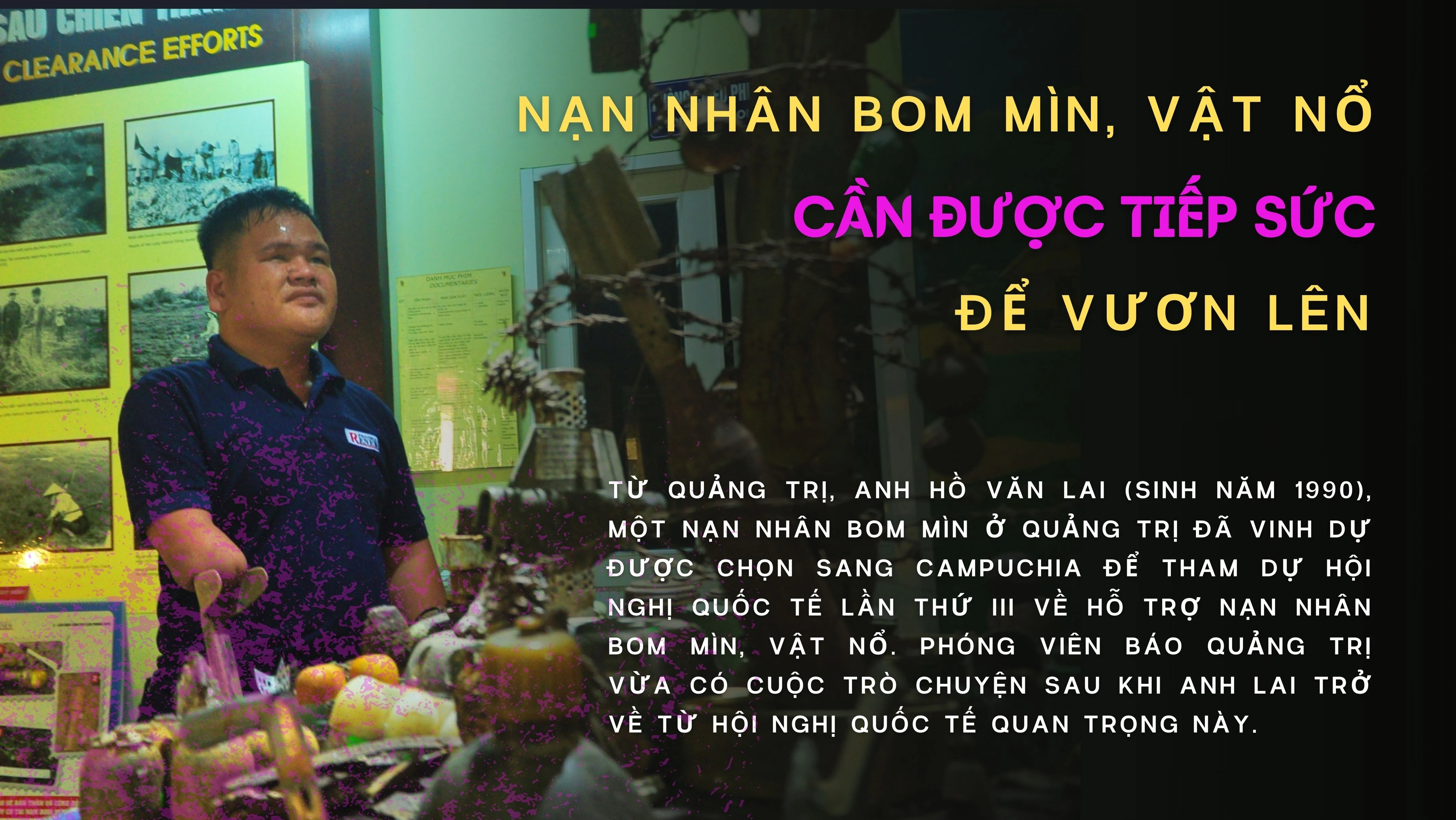 Nạn nhân bom mìn, vật nổ cần được tiếp sức để vươn lên