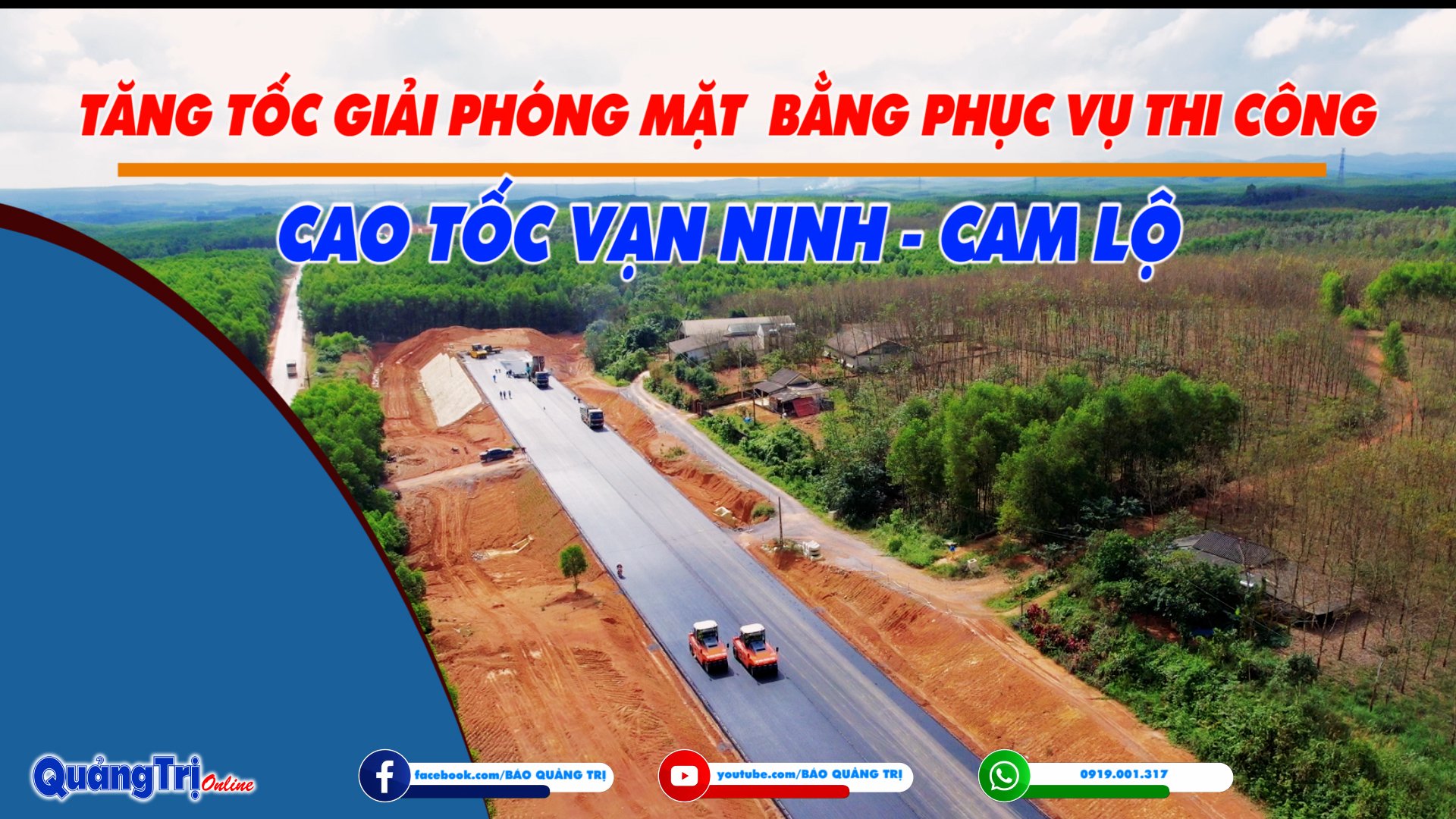 Tăng tốc giải phóng mặt bằng phục vụ thi công cao tốc Vạn Ninh - Cam Lộ