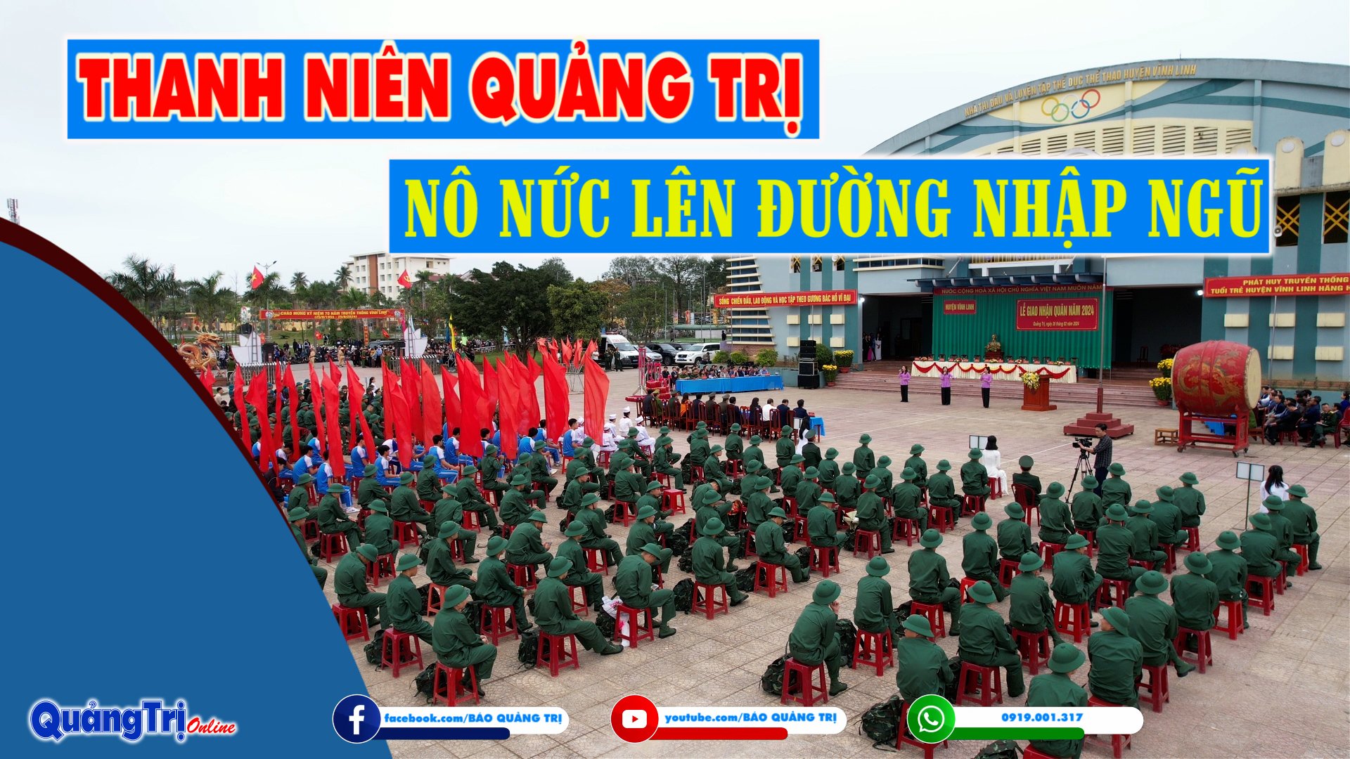 Thanh niên Quảng Trị nô nức lên đường nhập ngũ