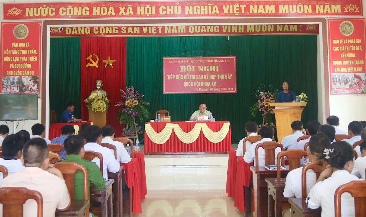 Tiếp xúc cử tri tại các xã Tà Rụt, Tân Hợp: Cử tri mong muốn xây dựng cơ chế đặc thù để tạo sự phát triển bứt phá cho vùng nông thôn miền núi