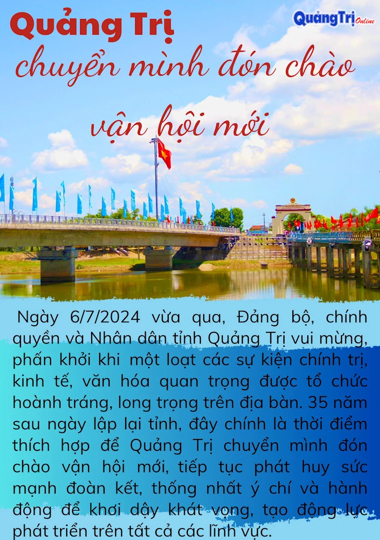 Quảng Trị chuyển mình đón chào vận hội mới