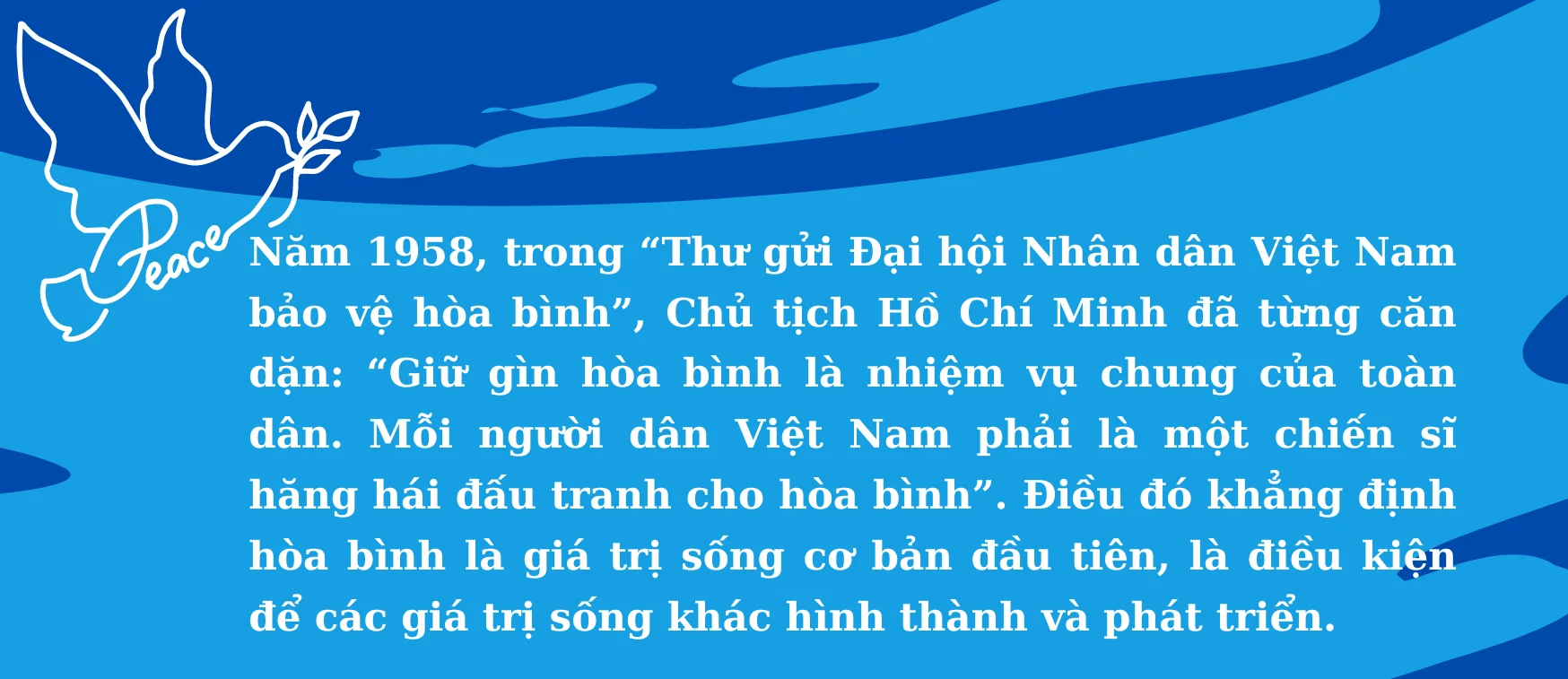 Hòa Bình- Từ khát vọng đến hiện thực