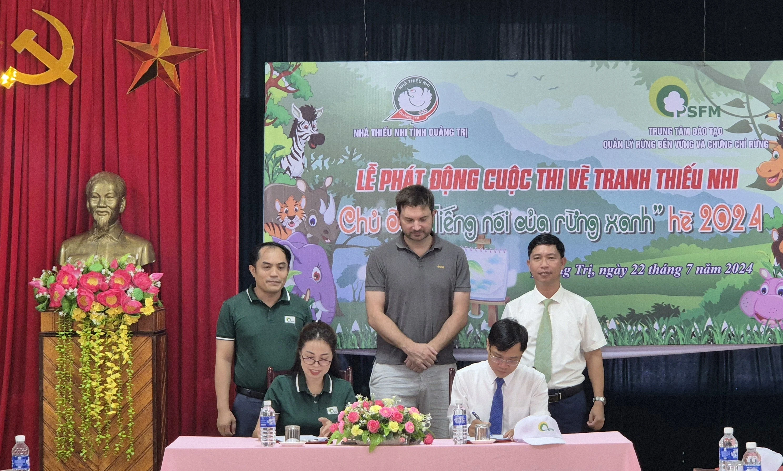 Phát động cuộc thi vẽ tranh thiếu nhi “Tiếng nói của rừng xanh” hè 2024