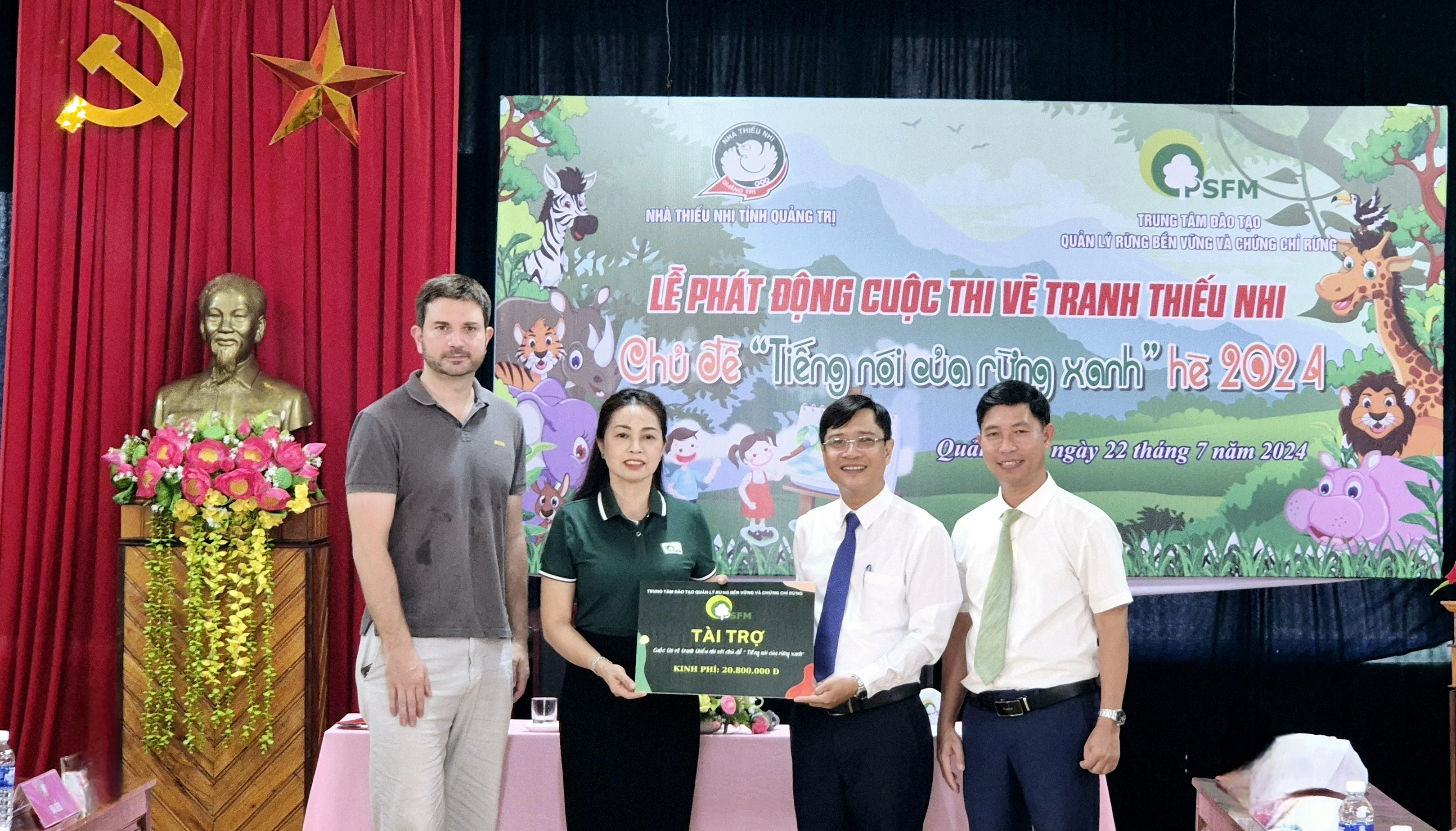 Phát động cuộc thi vẽ tranh thiếu nhi “Tiếng nói của rừng xanh” hè 2024