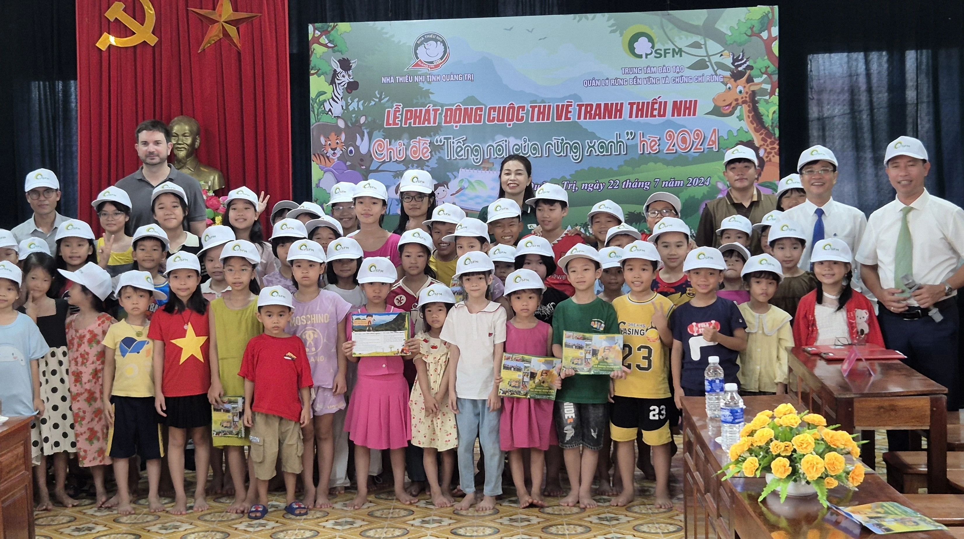 Phát động cuộc thi vẽ tranh thiếu nhi “Tiếng nói của rừng xanh” hè 2024