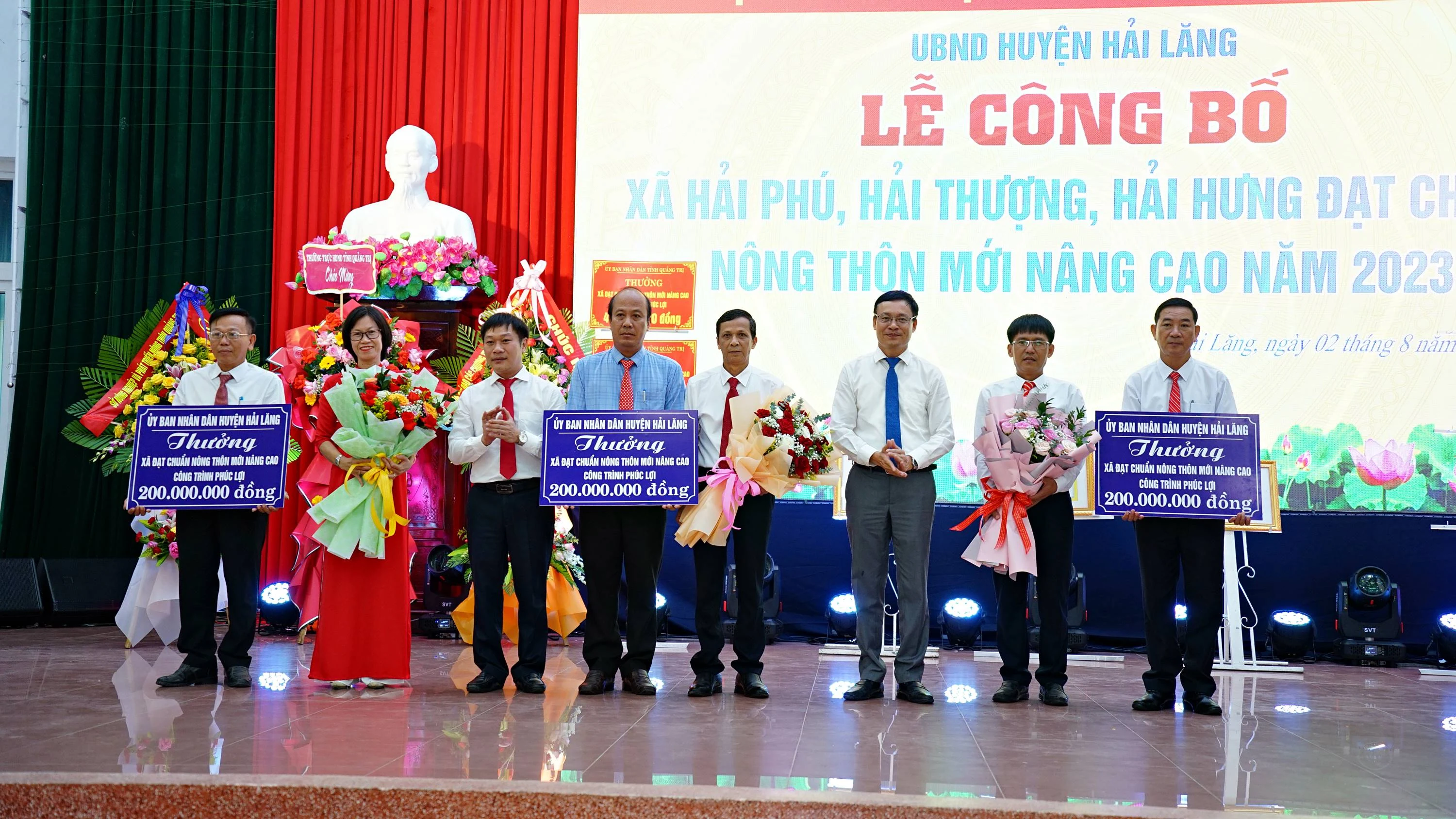 Các xã Hải Phú, Hải Thượng, Hải Hưng đạt chuẩn nông thôn mới nâng cao