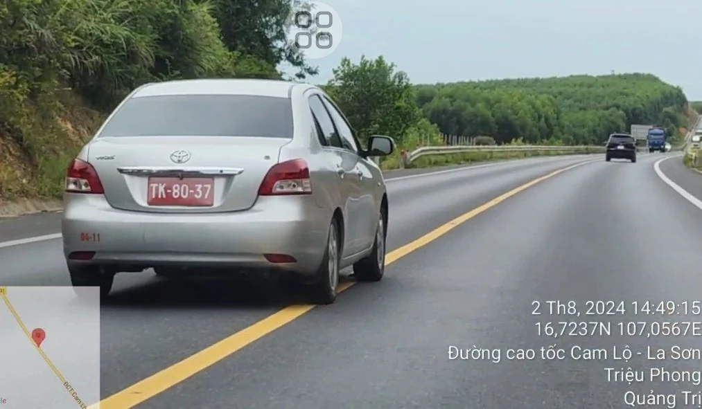 Vụ 2 xe biển xanh lấn làn, vượt sai quy định trên cao tốc Cam Lộ - La Sơn: Đã xác minh được đơn vị chủ quản