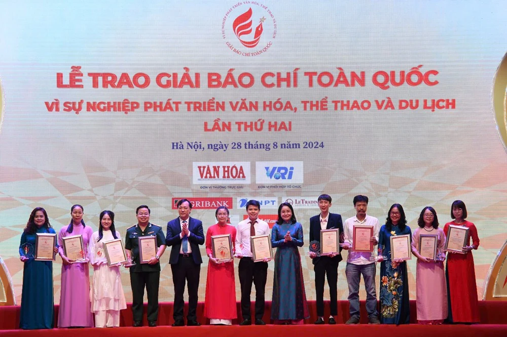 94 tác phẩm xuất sắc được tôn vinh tại Lễ trao Giải Báo chí toàn quốc “Vì sự nghiệp phát triển Văn hóa, Thể thao và Du lịch” lần thứ hai