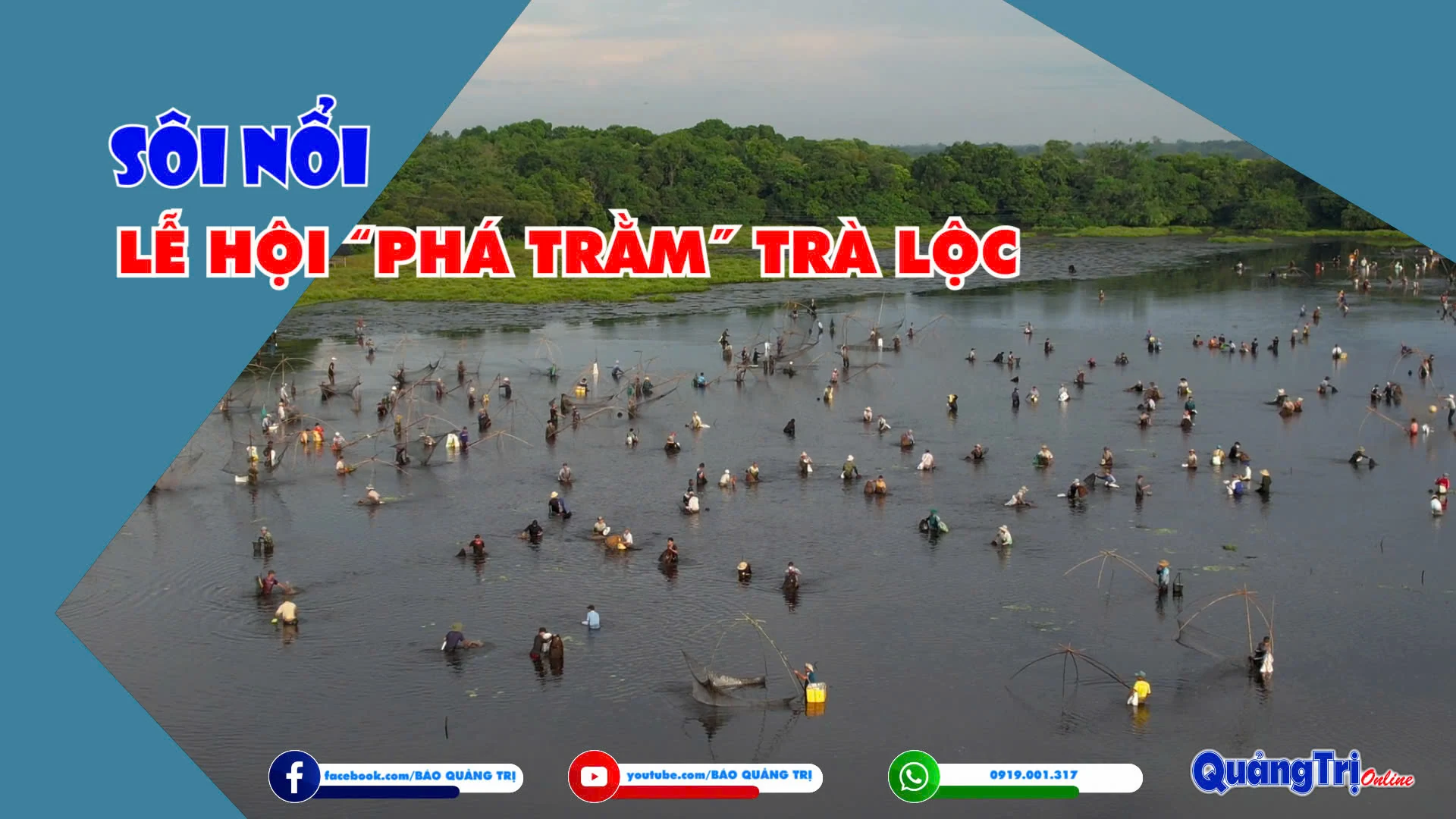 Sôi nổi lễ hội phá trằm Trà Lộc
