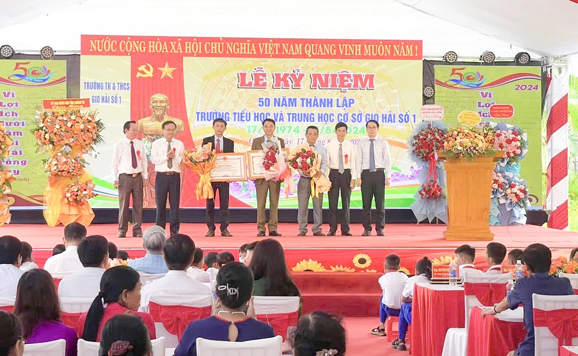Trường Tiểu học và Trung học cơ sở Gio Hải số 1 - 50 năm dạy tốt - học tốt