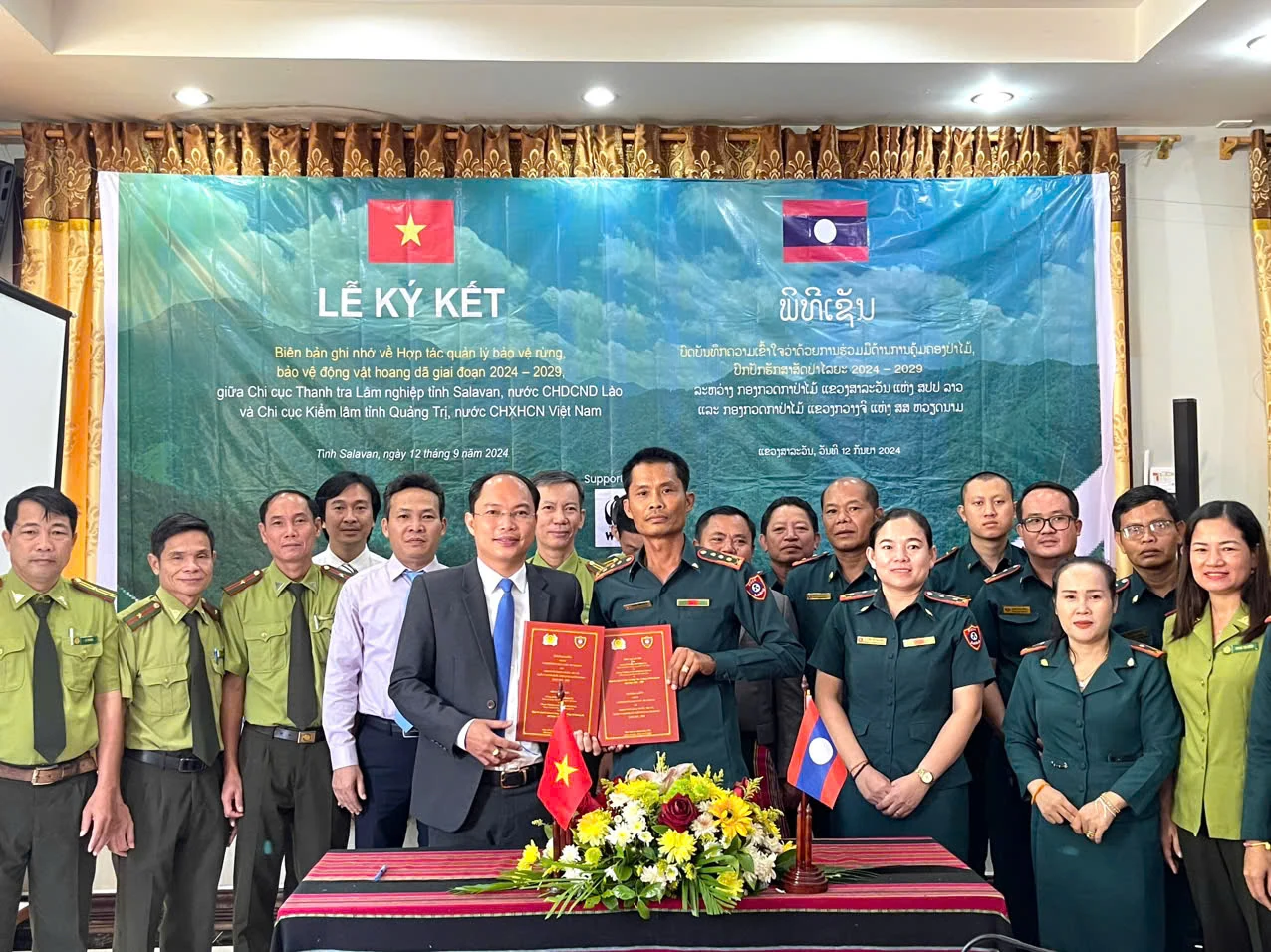 Quang Tri, Salavan provinces strengthen cooperation on forest, wildlife protection