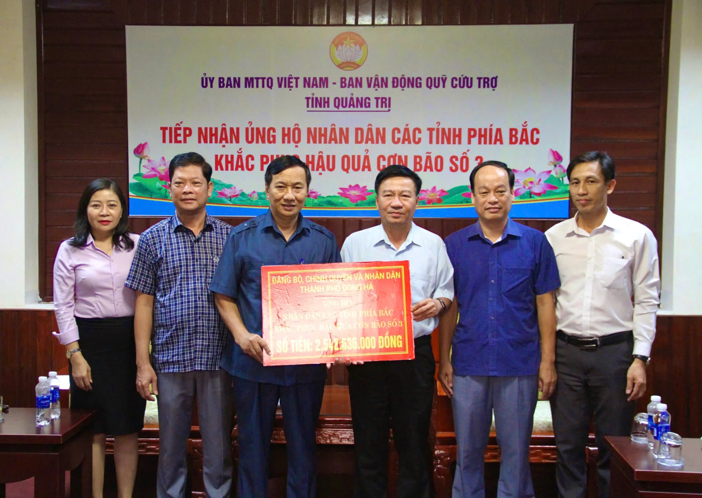 Mặt trận Tổ quốc các cấp tỉnh Quảng Trị tiếp nhận gần 20 tỉ đồng ủng hộ các tỉnh phía Bắc khắc phục hậu quả bão lũ