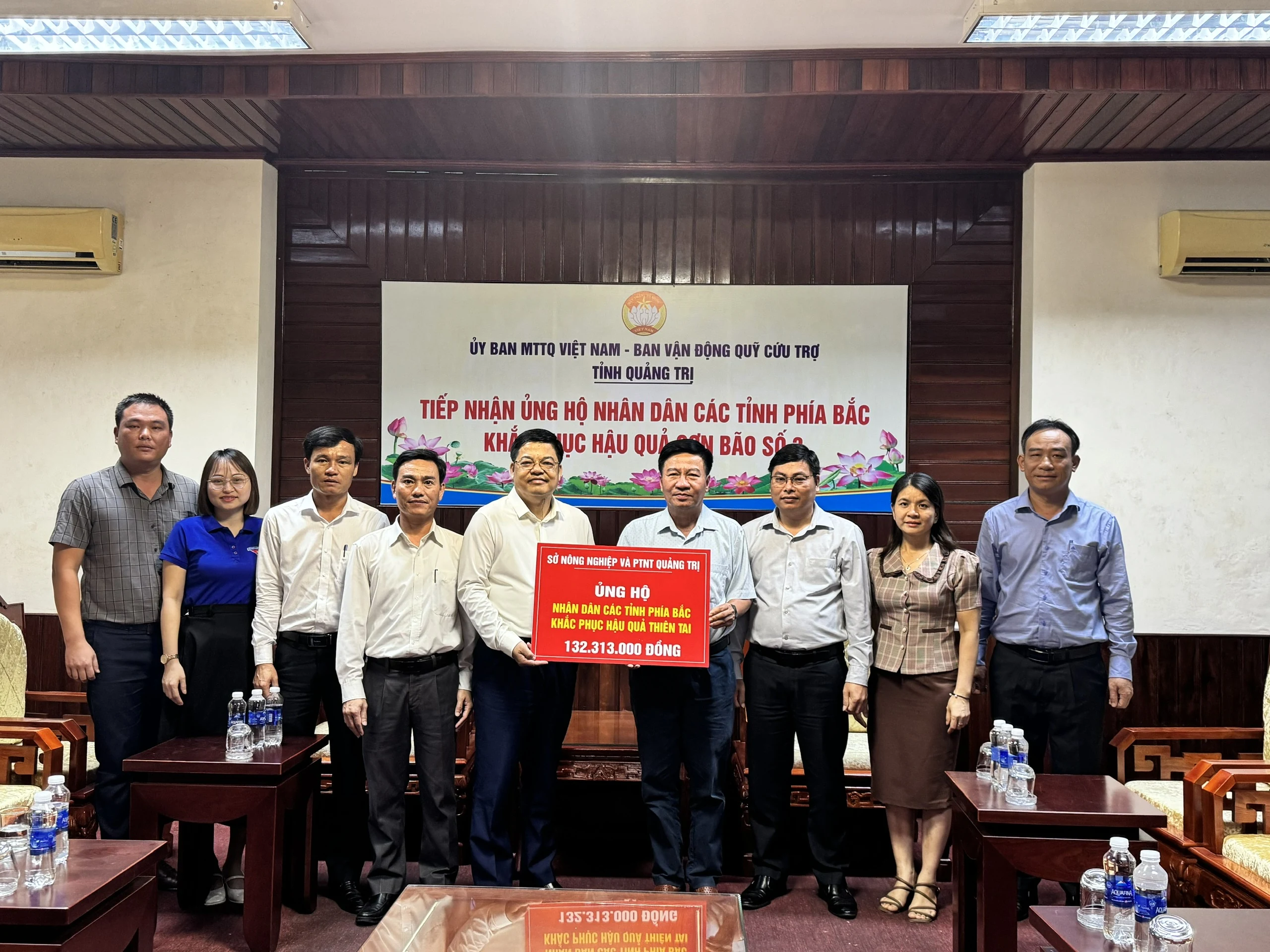 Quảng Trị: Hơn 12 tỉ đồng ủng hộ Nhân dân các tỉnh phía Bắc khắc phục hậu quả thiên tai