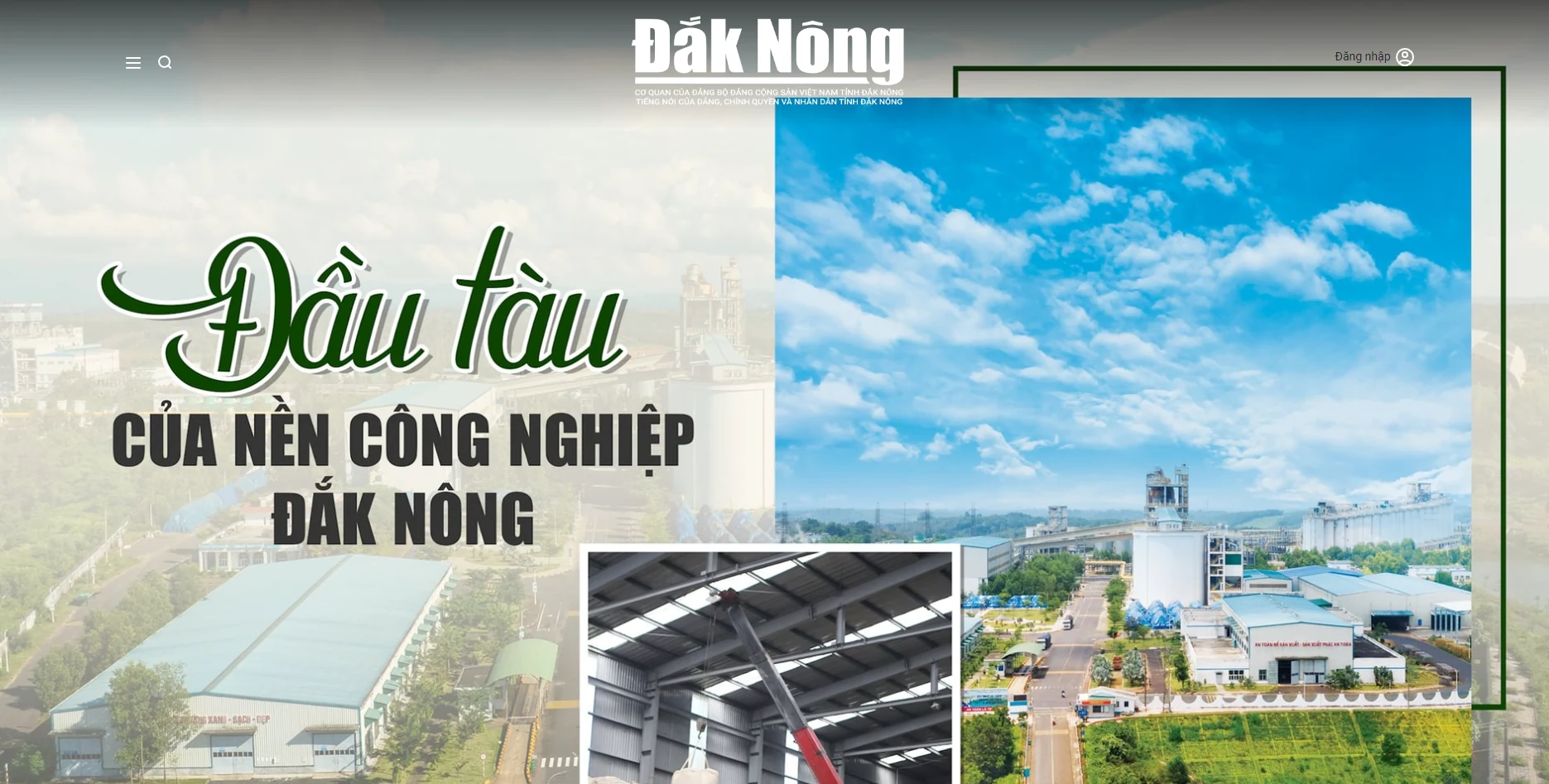 Báo Đắk Nông nâng cấp giao diện điện tử