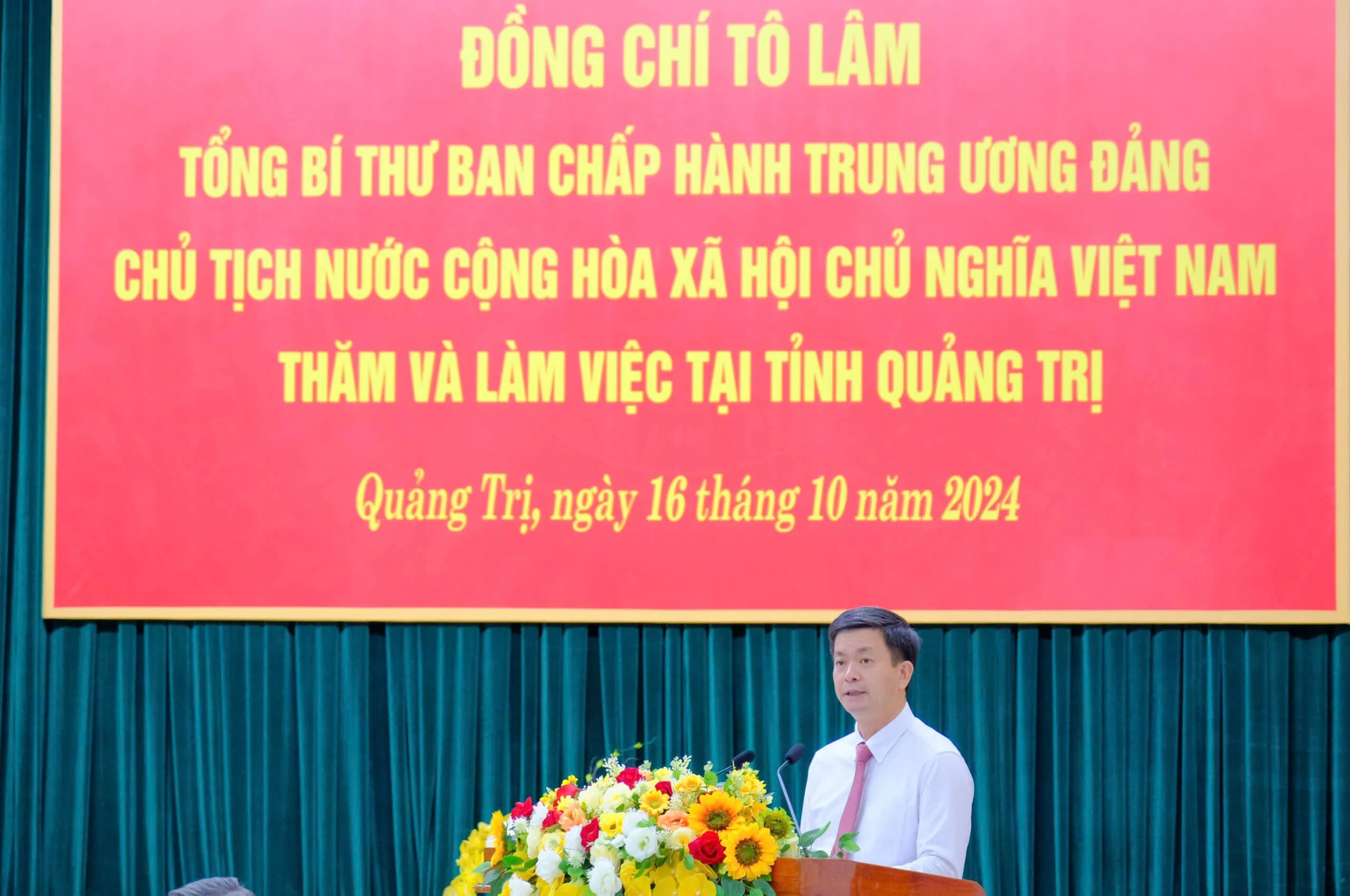 Tổng Bí thư, Chủ tịch nước Tô Lâm làm việc với Ban Thường vụ Tỉnh ủy Quảng Trị