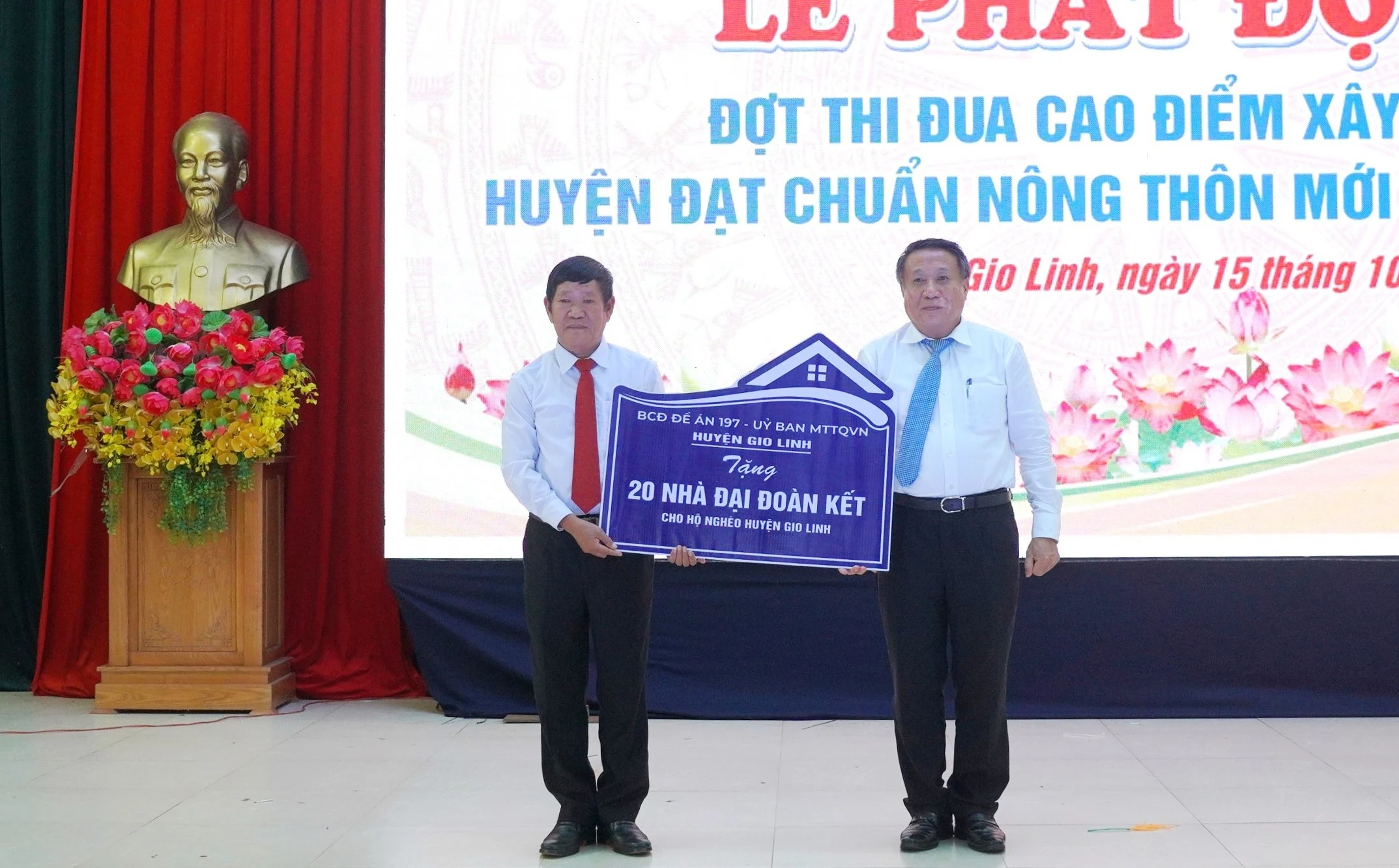 Huyện Gio Linh phát động đợt thi đua cao điểm xây dựng huyện đạt chuẩn nông thôn mới vào năm 2025