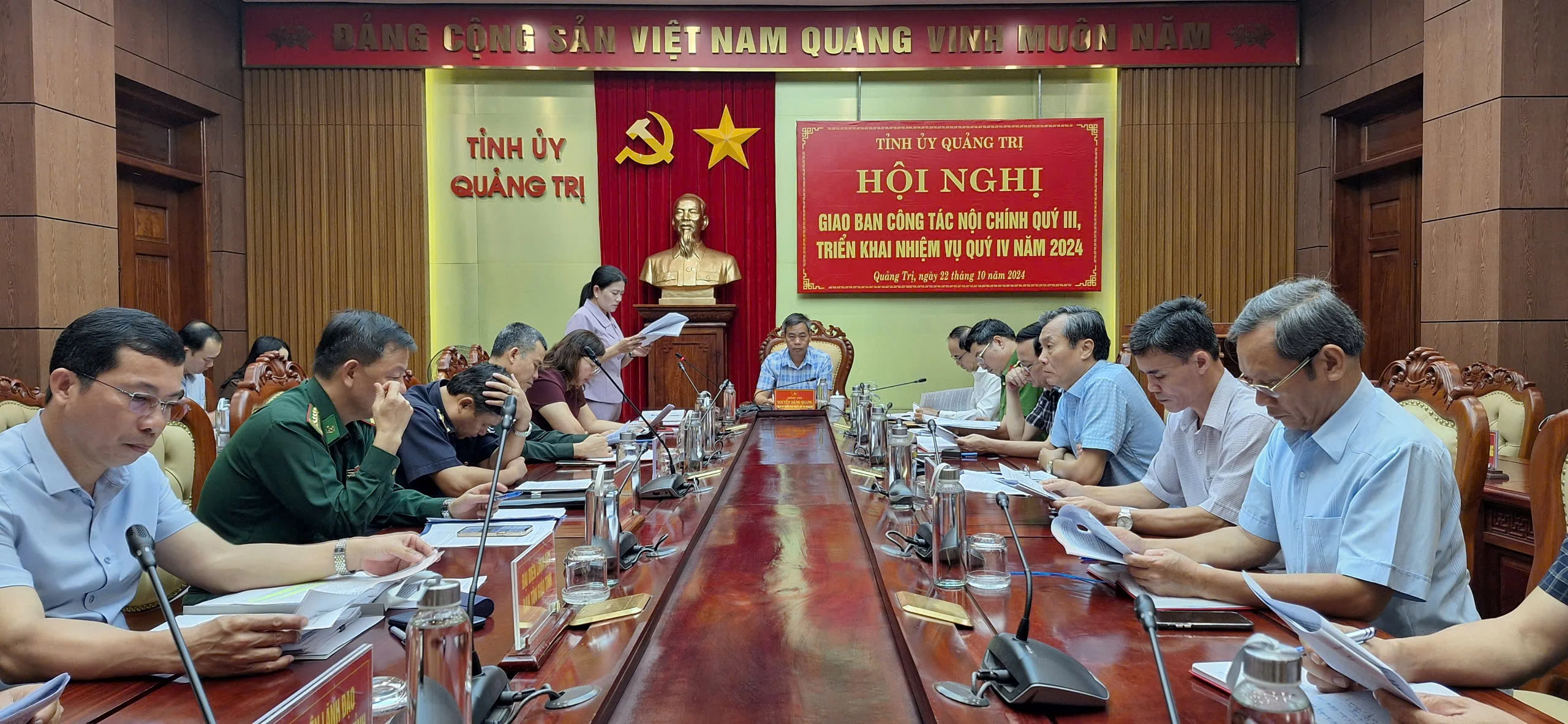 Giao ban công tác nội chính quý III/2024