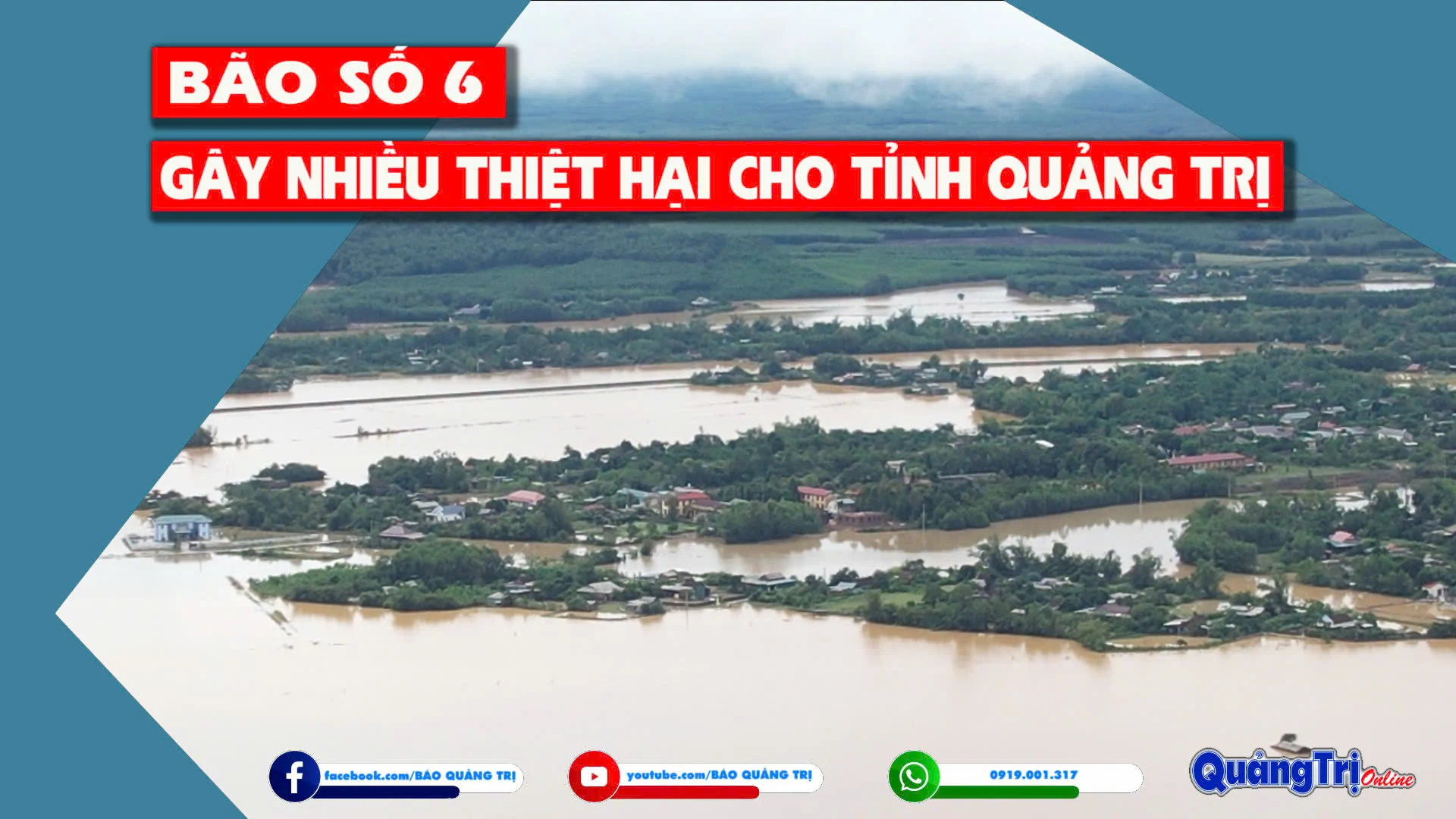 Bão số 6 gây nhiều thiệt hại cho tỉnh Quảng Trị