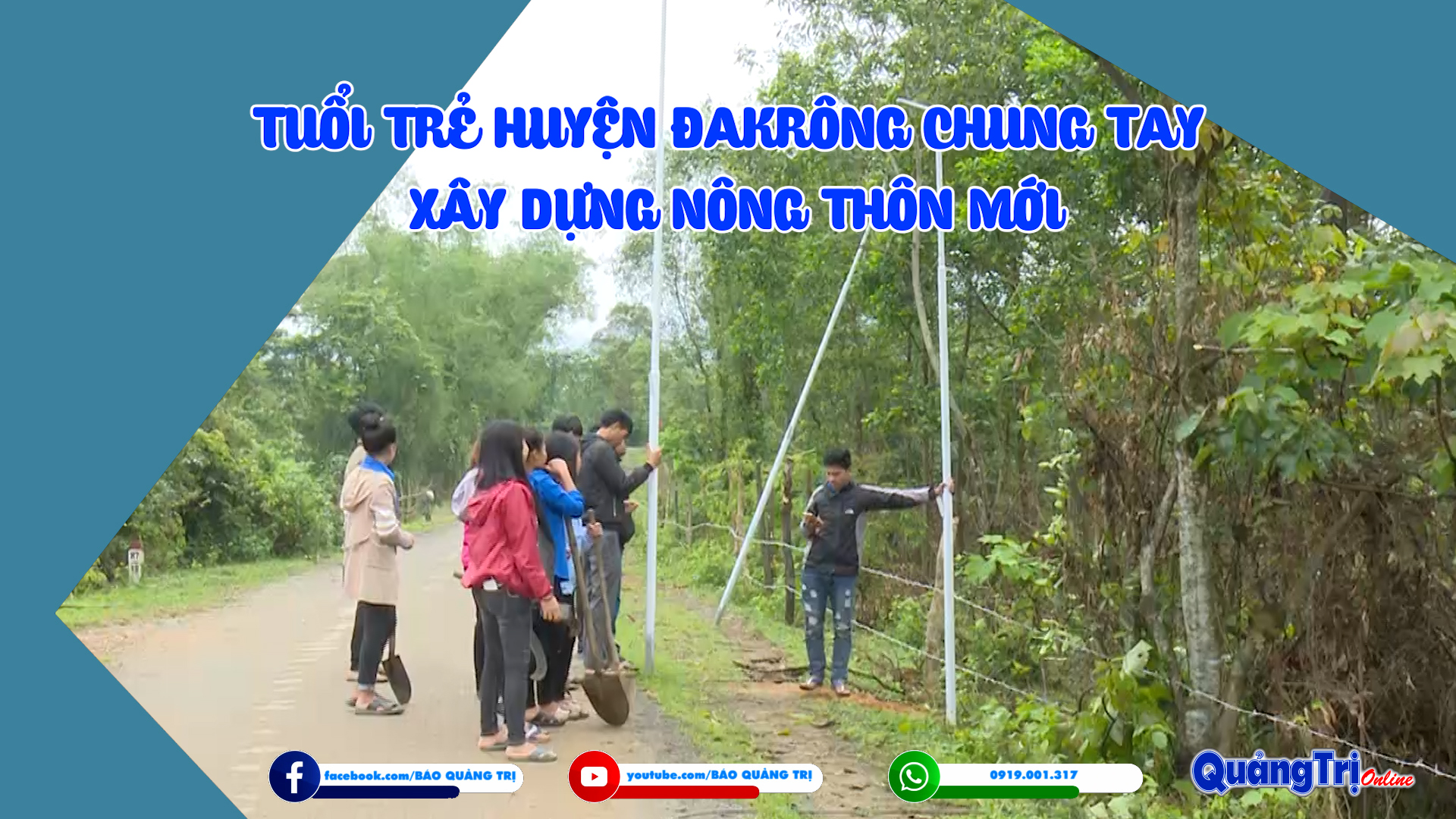 Tuổi trẻ Đakrông chung tay xây dựng nông thôn mới