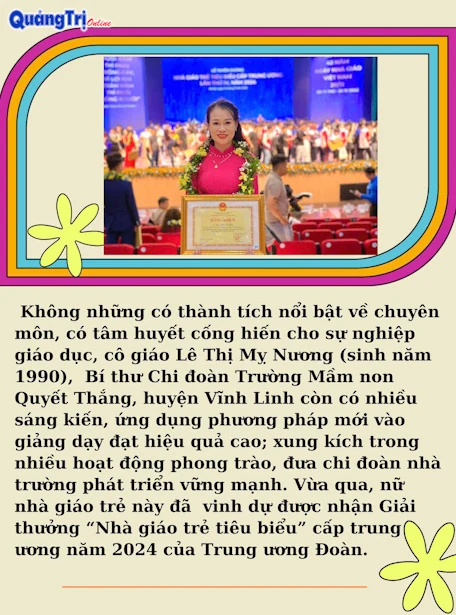 Nữ nhà giáo trẻ giỏi chuyên môn, mạnh phong trào