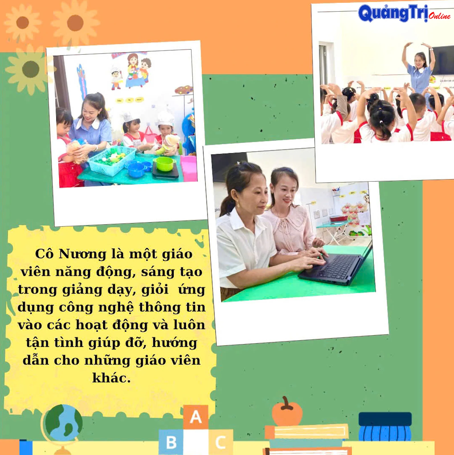 Nữ nhà giáo trẻ giỏi chuyên môn, mạnh phong trào